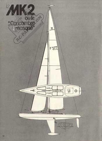 Presentation Adepte Voilier R/C classe M 'Concombre Masqué MkII' 1978 p4