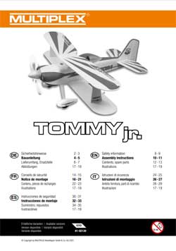 Manuel de montage 1-02130 Biplan Multiplex Tommy Jr. RR